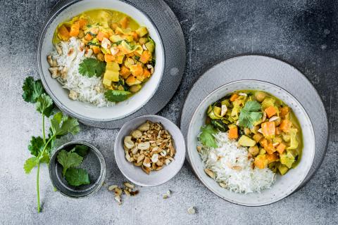 Curry de légumes aux coings