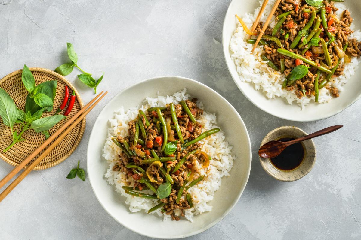 Phat Krapao (Thai mince dish) - Recipes | fooby.ch