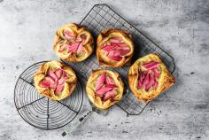Rhubarb pastries
