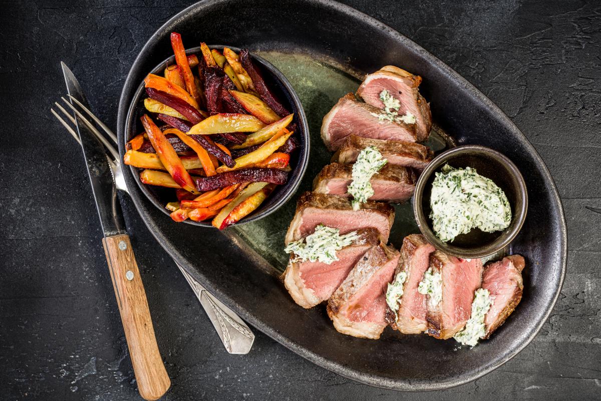Entrecôte double with herb butter - Recipes | fooby.ch