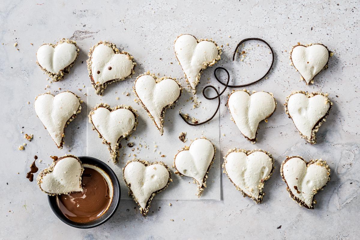 Meringue hearts - Recipes | fooby.ch