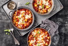 Überbackene Gnocchi an Tomatensauce