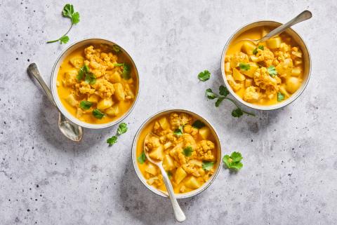 Cavolfiore e patate al curry