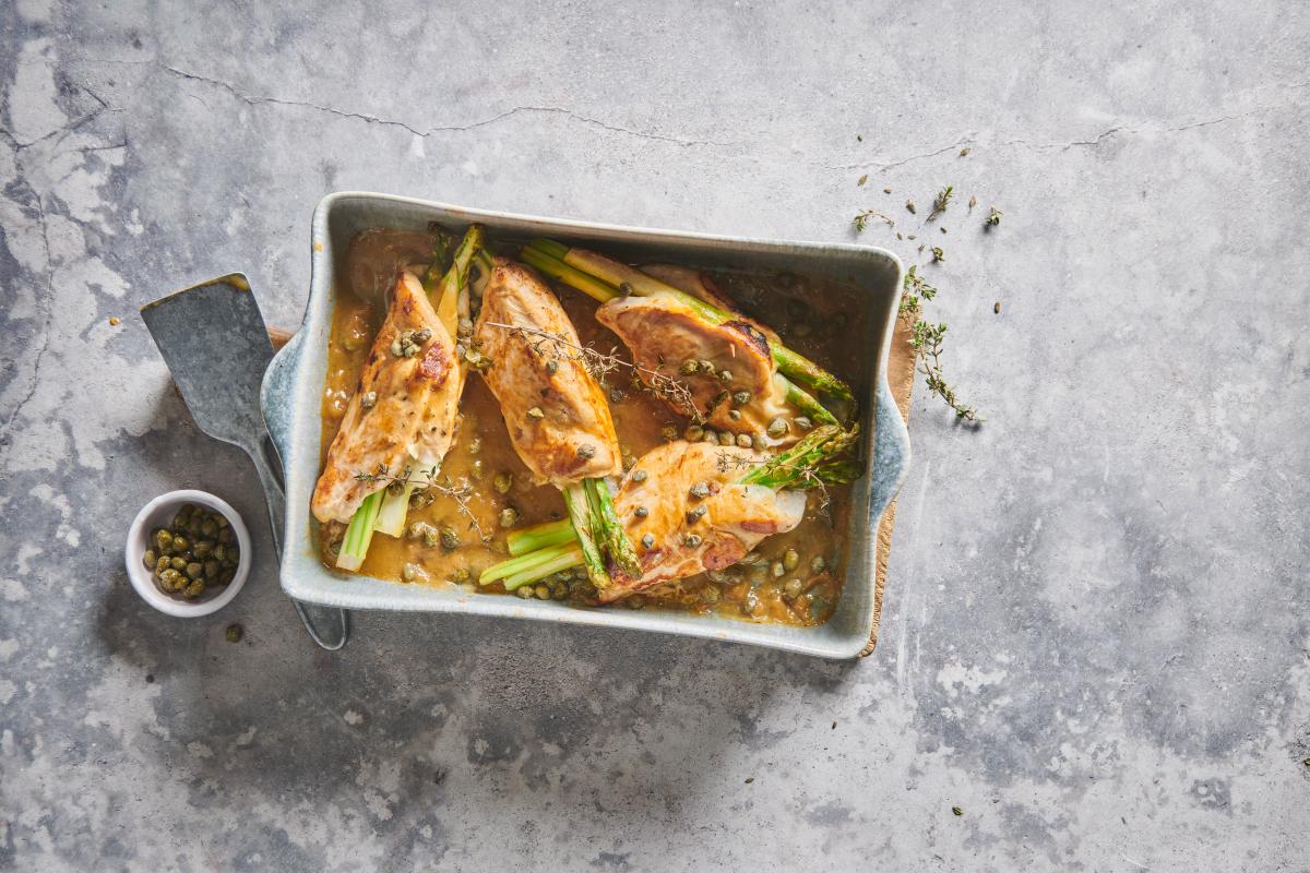 Chicken breast with asparagus - Recipes | fooby.ch