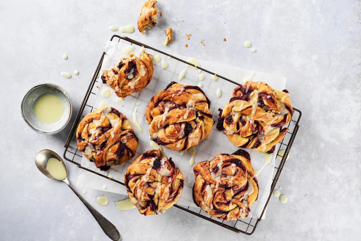 Blueberry and ginger buttons - Recipes | fooby.ch