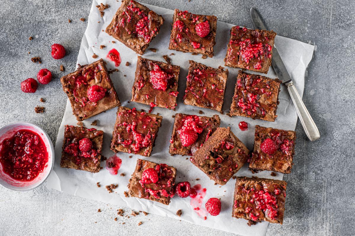 Himbeer-Brownies - Rezepte | fooby.ch