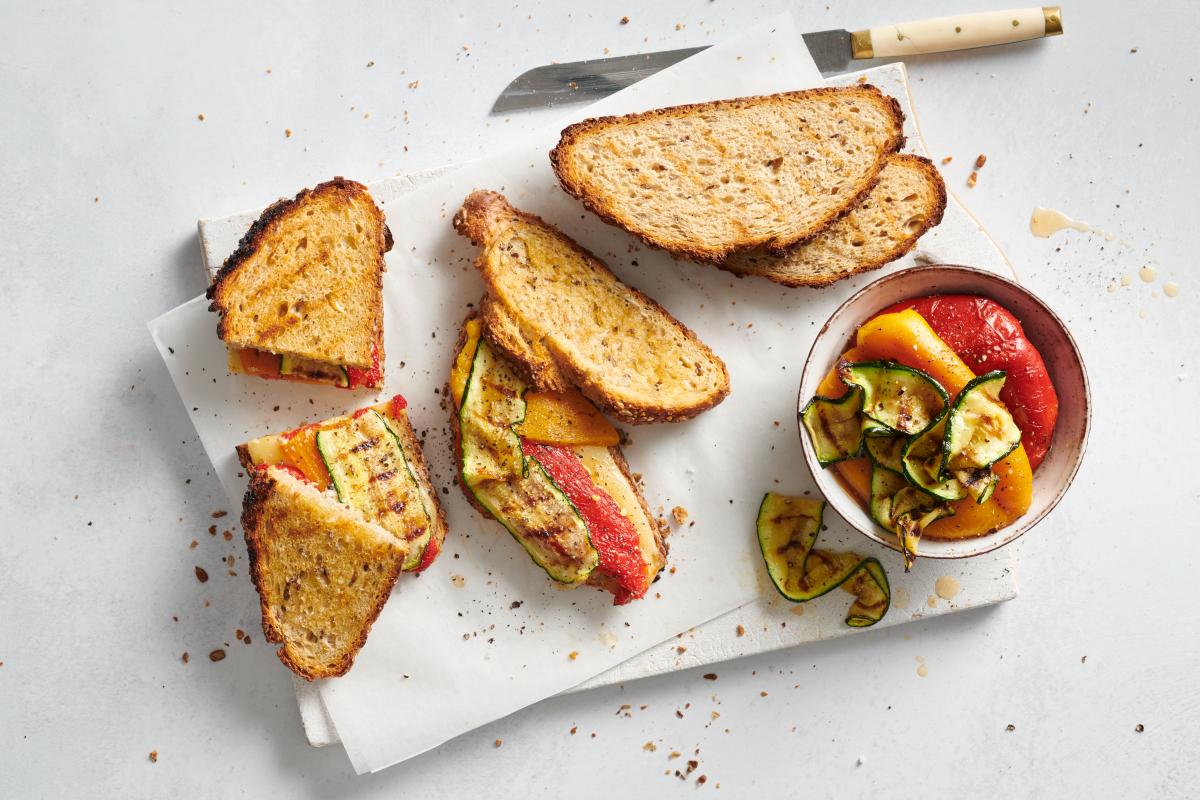 Grilled vegetable sandwich - Recipes | fooby.ch
