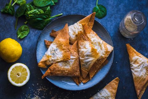 Spinach triangles