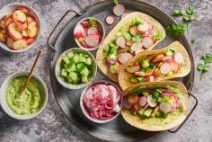 Tacos with scallop ceviche