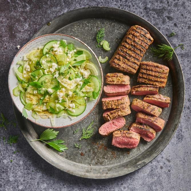 Mariniertes Lamm mit knackigem Salat | Lamm | coop.ch