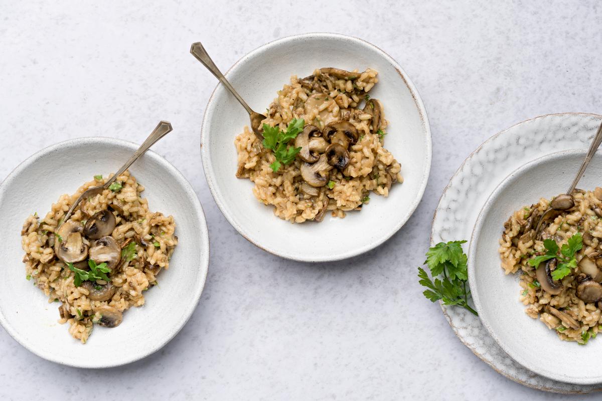 Vegan mushroom risotto - Recipes | fooby.ch