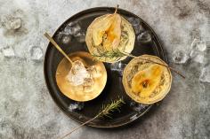Caramelisierter Birnen-Cocktail