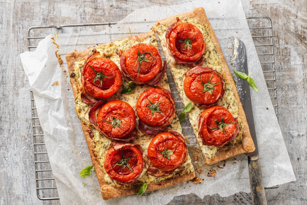 Creamy tomato tart - Recipes | fooby.ch