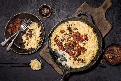 Spaetzle with raclette cheese