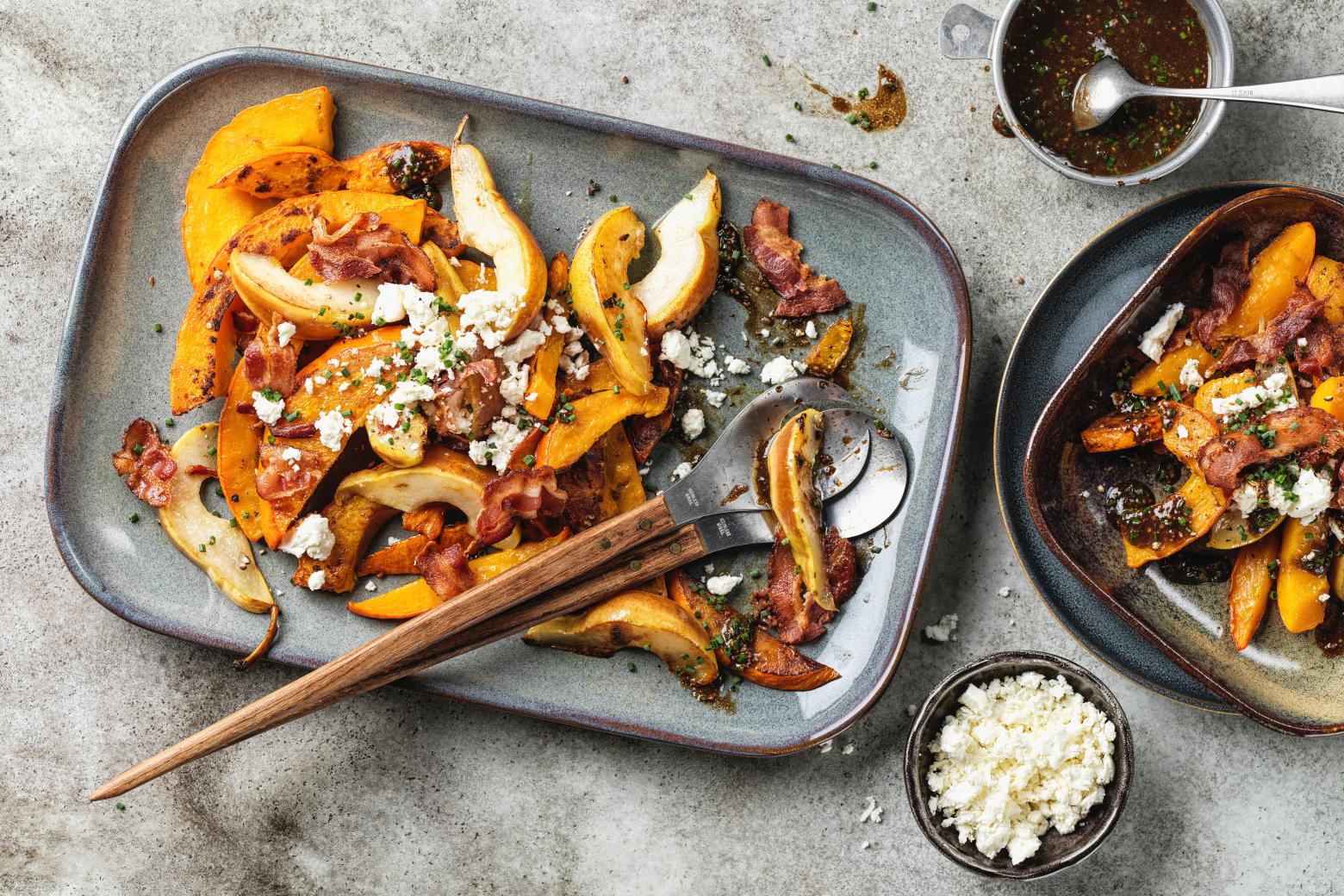 Insalata Di Pere E Zucca Con Pancetta Ricette Fooby Ch