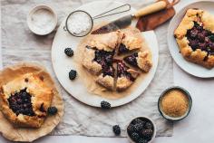 Blackberry and blueberry galettes