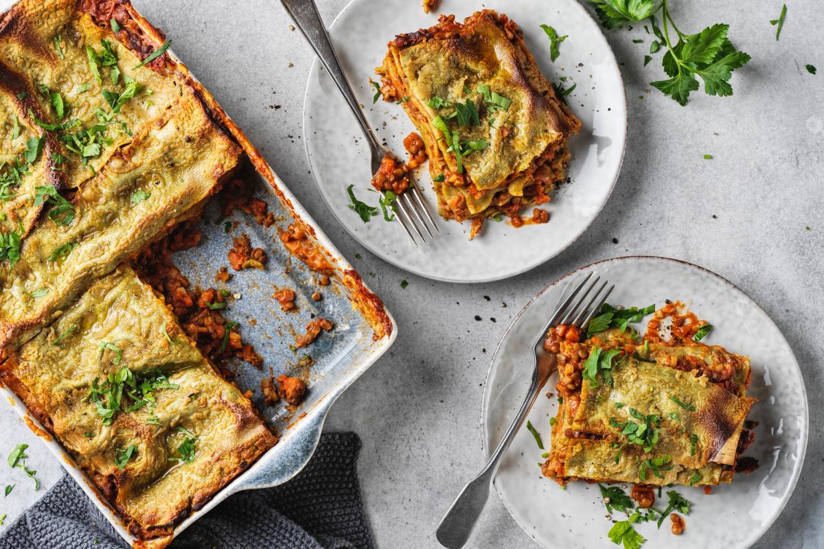 Vegane Linsen-Lasagne - Rezepte | fooby.ch