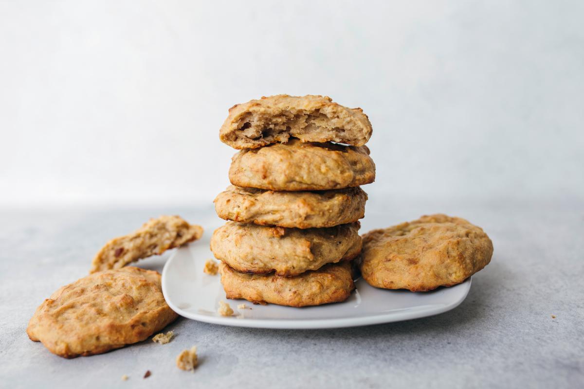 Five-ingredient banana bread cookies - Recipes | fooby.ch