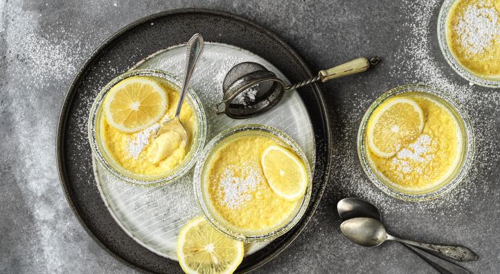 Pudding chaud au citron