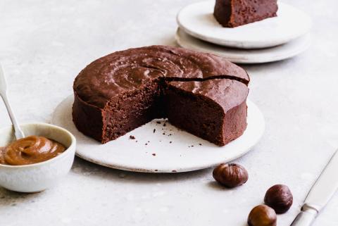Moist chocolate and chestnut cake