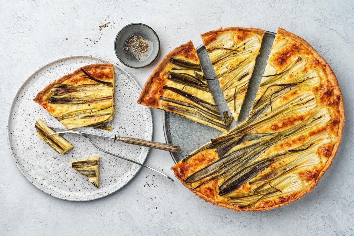Spring onion and cheese tart - Recipes | fooby.ch