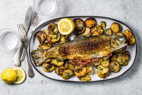 Rioja-style trout 