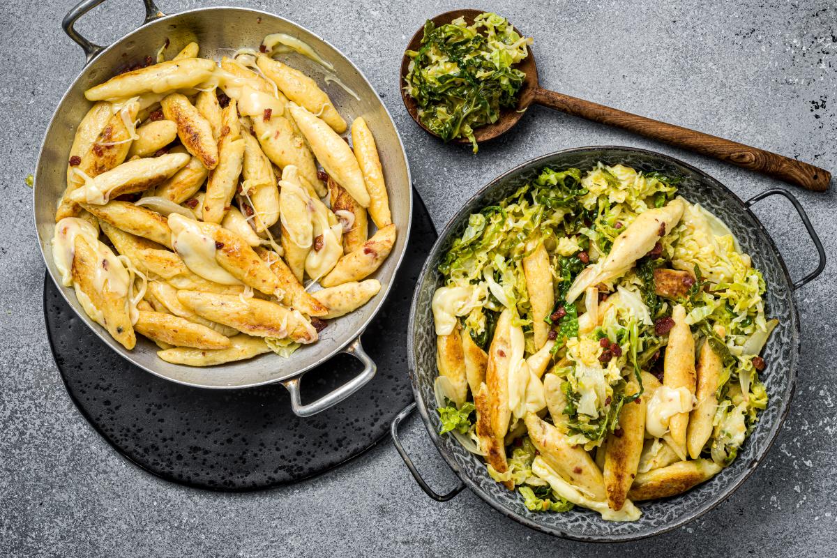 Potato dumplings with raclette cheese - Recipes | fooby.ch