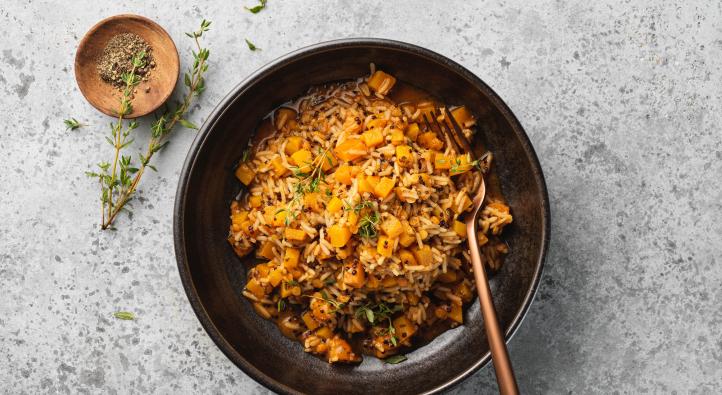Kürbis-Reis-Pfanne
