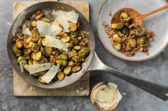 Sautéed Brussels sprouts and hazelnuts