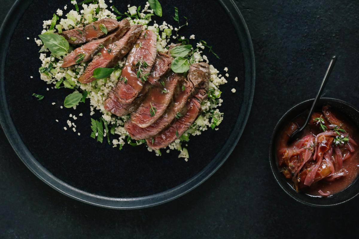 Rump steak with plum sauce - Recipes | fooby.ch