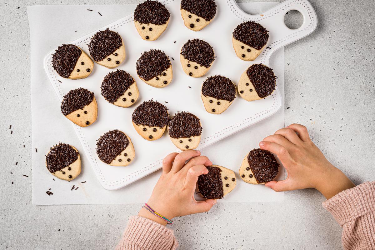 Hedgehog cookies - Recipes | little FOOBY