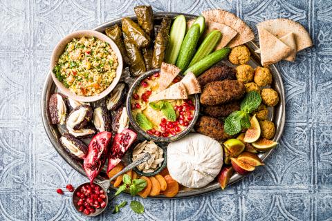 Middle Eastern appetizer board