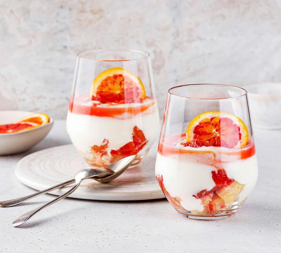 Blood orange tiramisu
