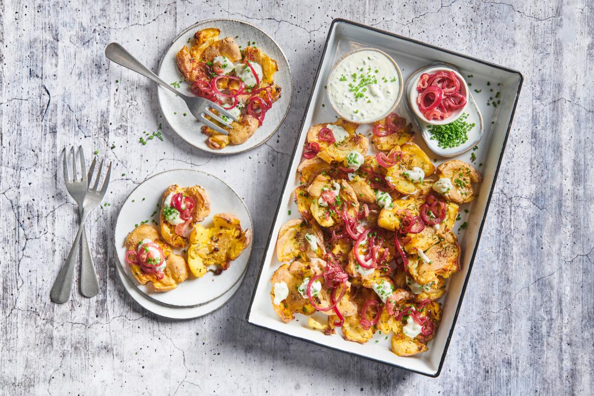 Smashed potatoes - Recipes | fooby.ch