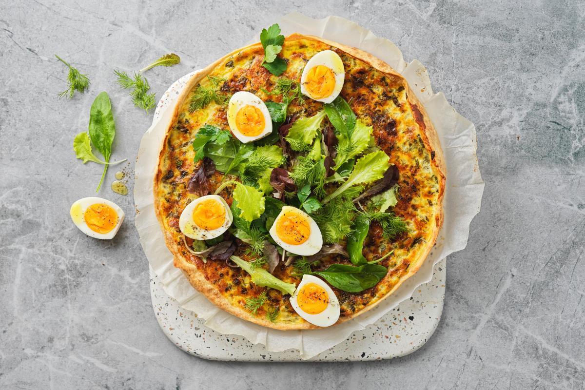 Käse-Quiche mit Kräutern und Ei - Rezepte | fooby.ch