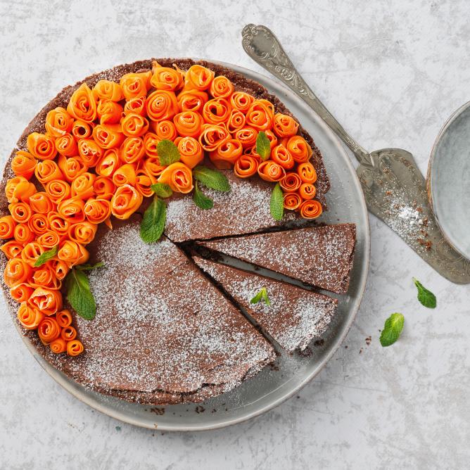 Carrot and chocolate tart  Video
