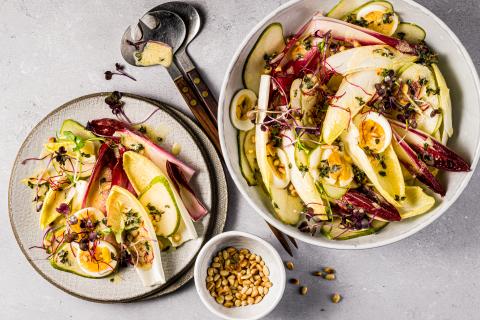 Chicorée-Salat mit Birne
