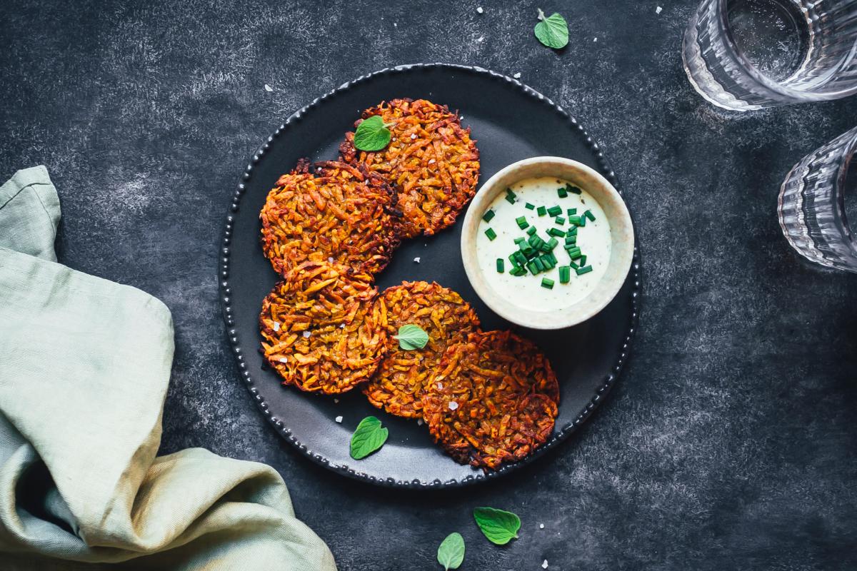 Sweet potato tarts with oregano - Recipes | fooby.ch