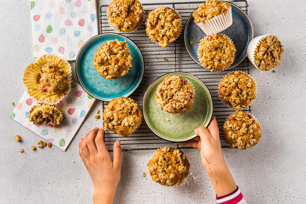 Becherli-Rhabarbermuffins - Rezepte | little FOOBY
