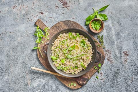 Kräuter-Reis mit Poulet