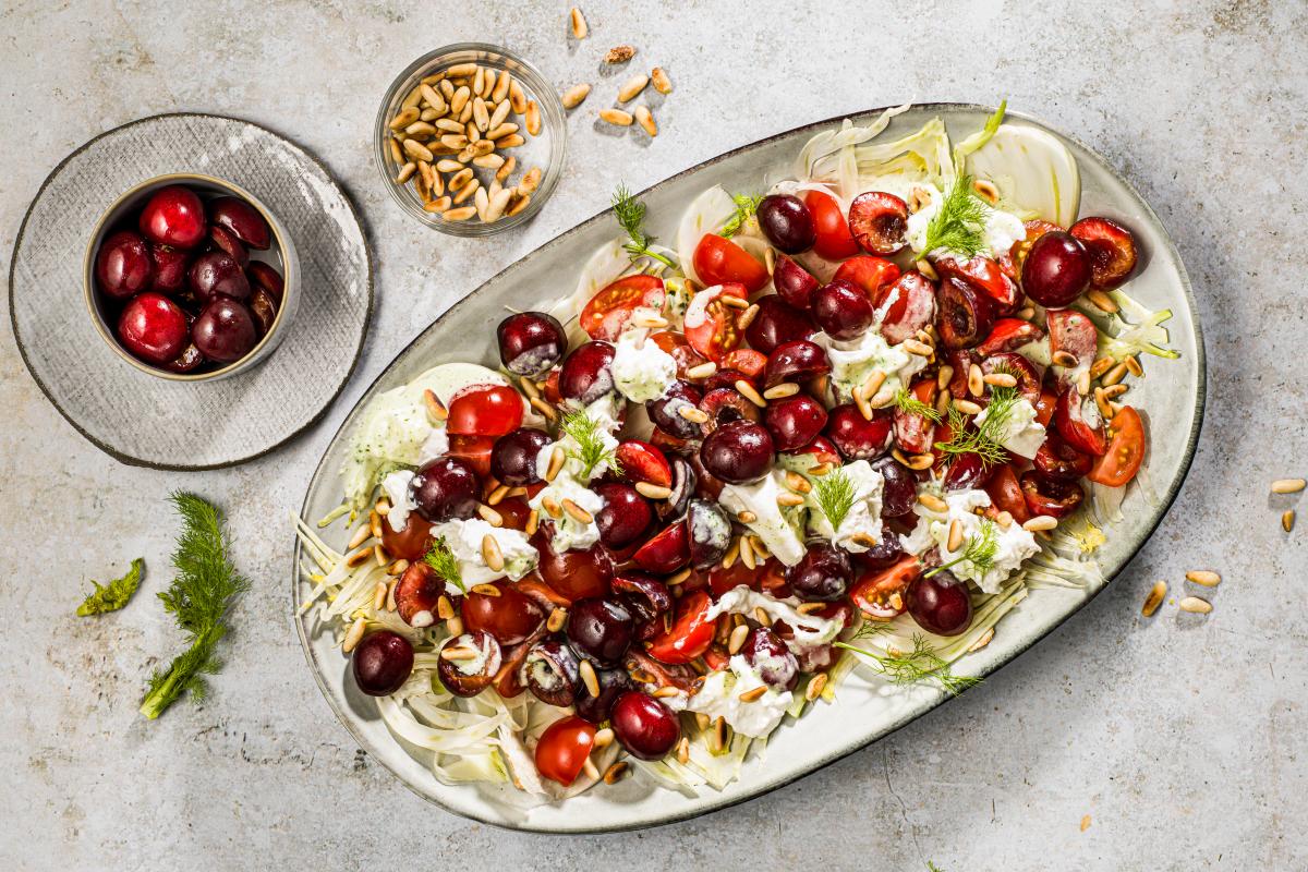 Cherry and tomato salad - Recipes | fooby.ch
