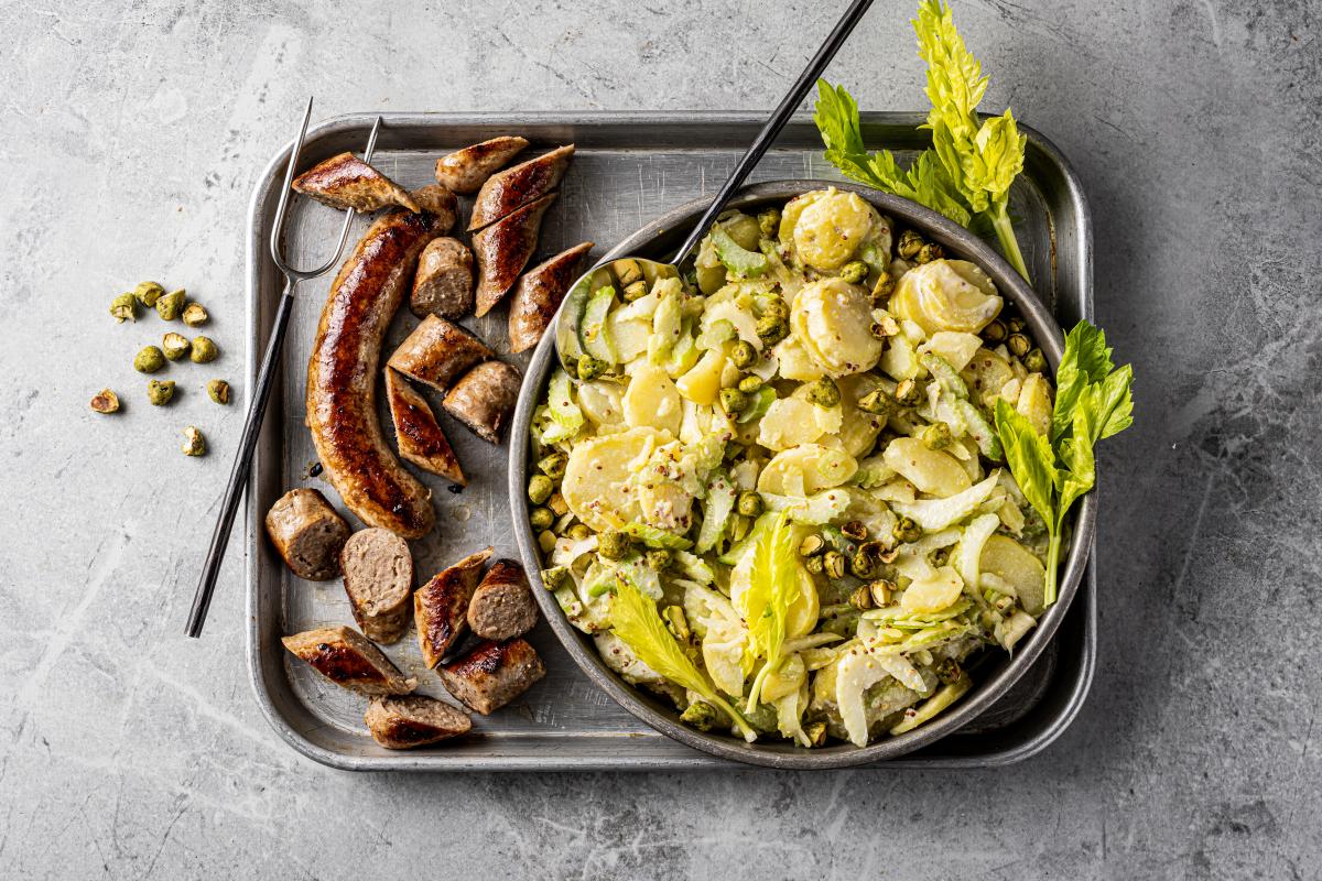 Salade de pommes de terre et céleri-branche - Recette | fooby.ch