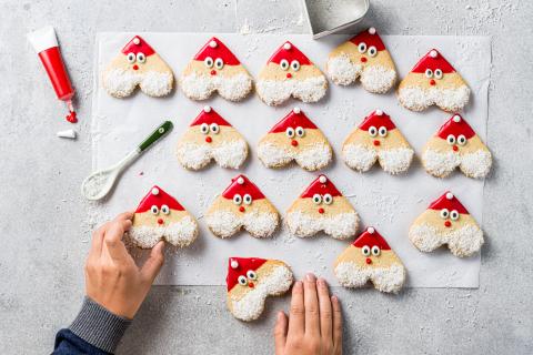 Santa biscuits