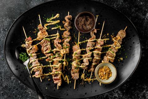 Beef skewers with Valle Maggia pepper