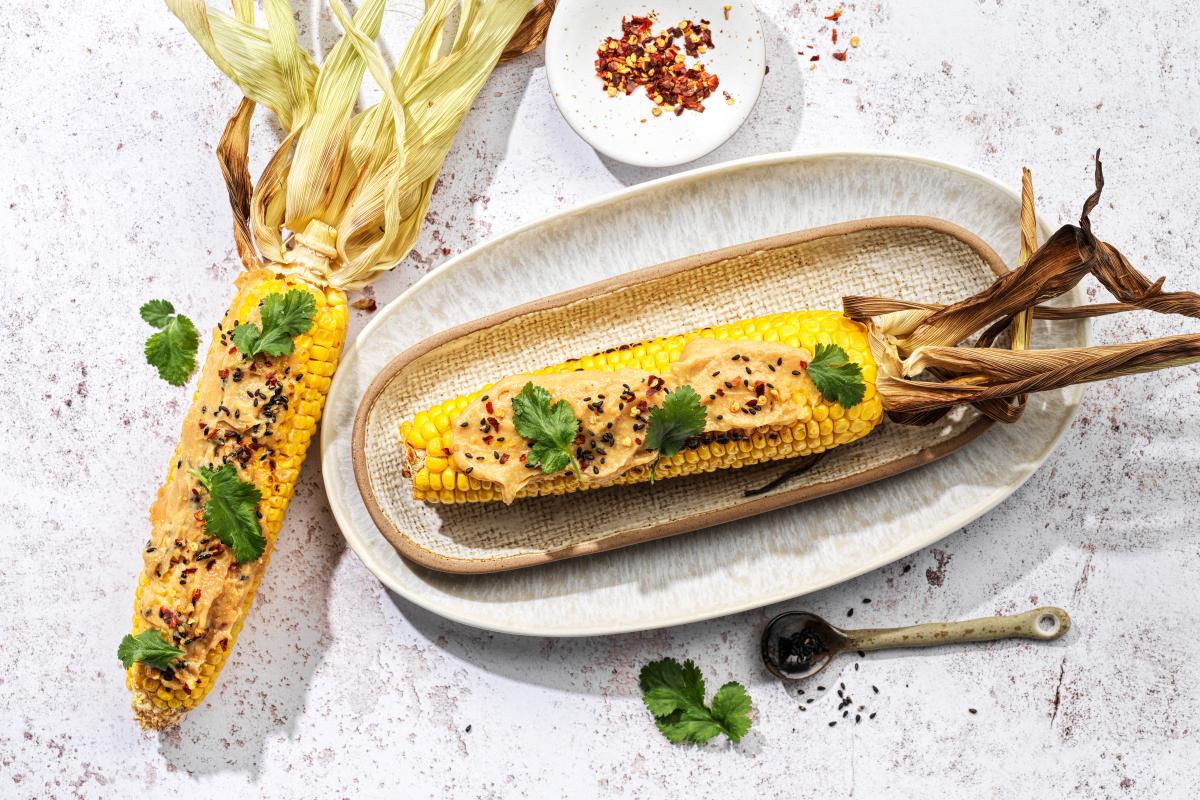 Corn cobs with miso topping - Recipes | fooby.ch