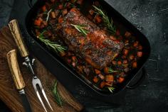 Glasierter Schweinsbraten