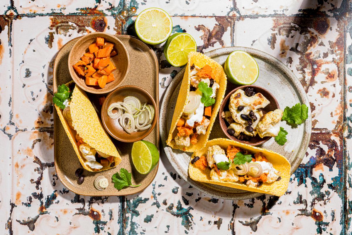Tacos with cauliflower and sweet potatoes - Recipes | fooby.ch