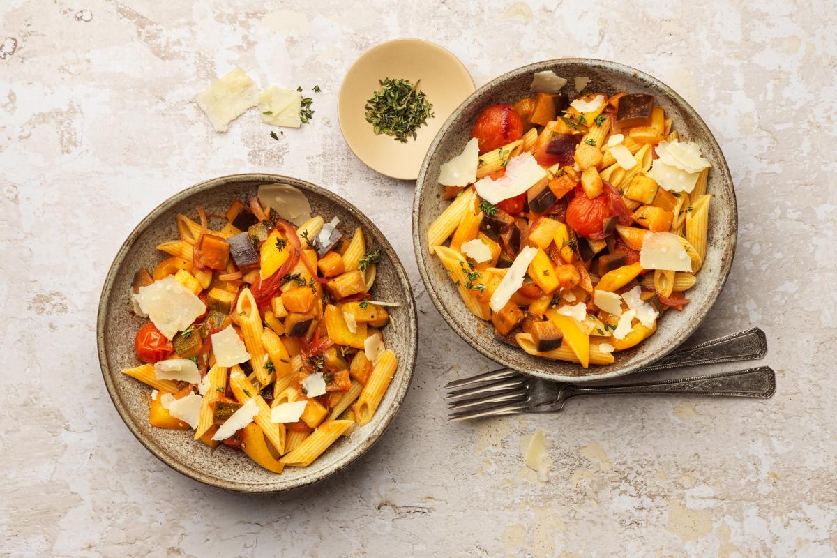 Pasta with ratatouille - Recipes | fooby.ch