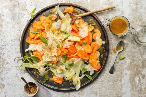 Carrot and fennel salad 