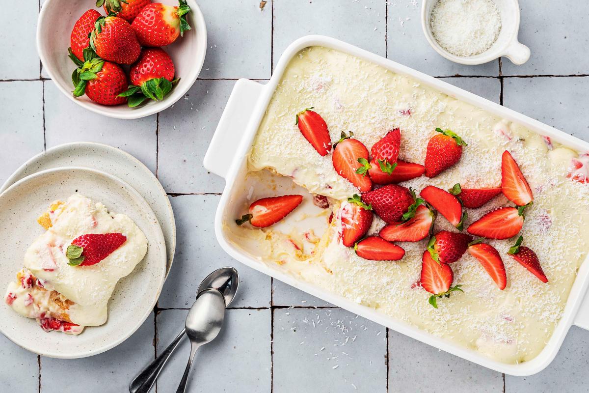 Coconut tiramisu with strawberries - Recipes | fooby.ch